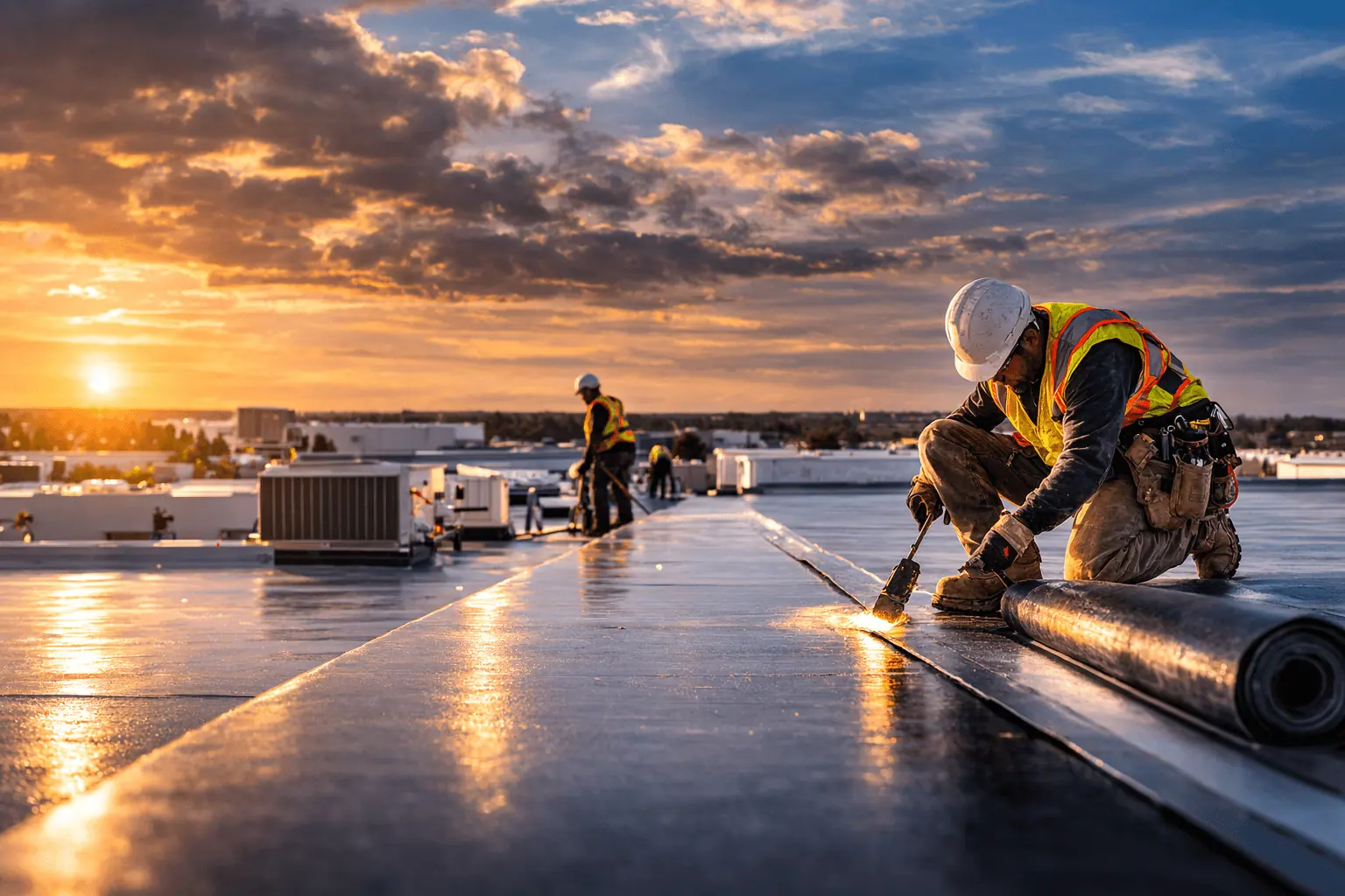 Commercial roof replacement